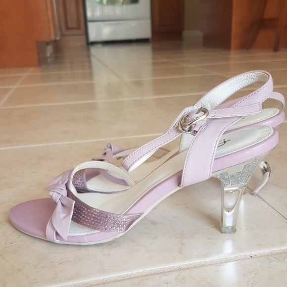 Crytal/Silver embellished sandals - Picture 2 of 3